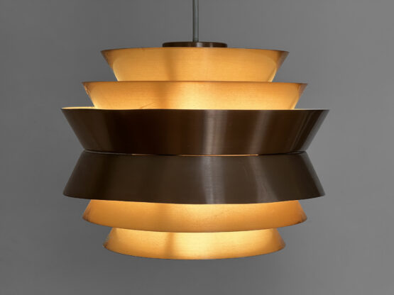 Pendant light "Trava" in copper aluminium by Carl Thore for Granhaga Metallindustri. Sweden 1960s. - Image 3