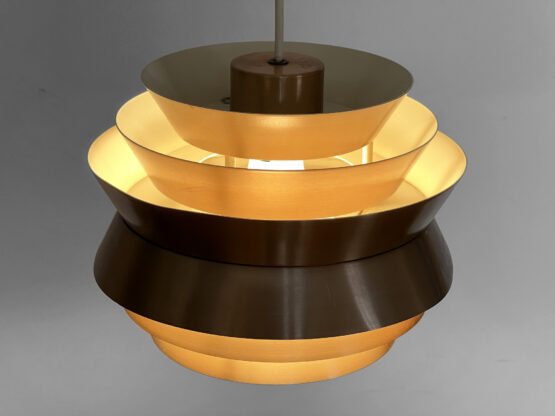 Pendant light "Trava" in copper aluminium by Carl Thore for Granhaga Metallindustri. Sweden 1960s. - Image 7