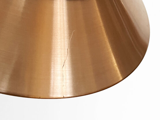 Copper colored aluminium pendant light by Carl Thore for Granhaga Metall. Sweden 1970s - Image 11