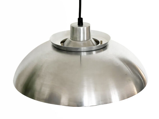 Multi layered pendant light in polished aluminum. Denmark 1960s - Image 6