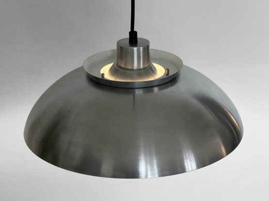 Multi layered pendant light in polished aluminum. Denmark 1960s - Image 7