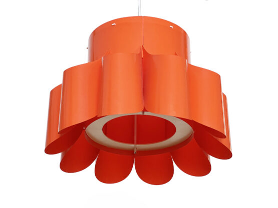 Plastic sheet pendant light by Quality System. Denmark 1970s - Image 11