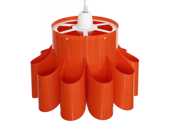 Plastic sheet pendant light by Quality System. Denmark 1970s - Image 5