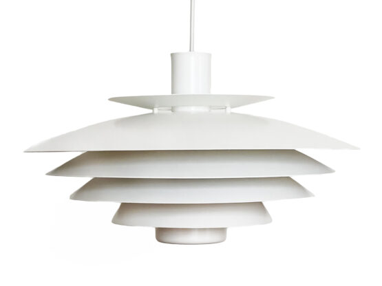 Large multi layered pendant by light Form-Light. Denmark 1970s