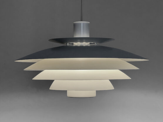 Large multi layered pendant by light Form-Light. Denmark 1970s - Image 3