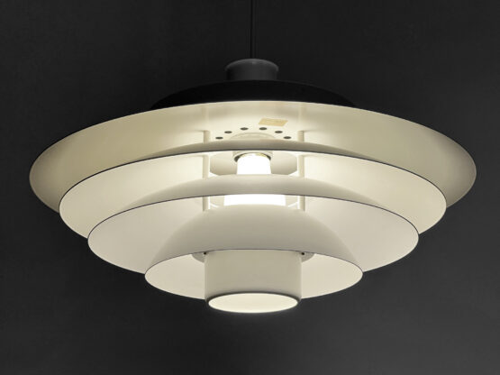 Large multi layered pendant by light Form-Light. Denmark 1970s - Image 5