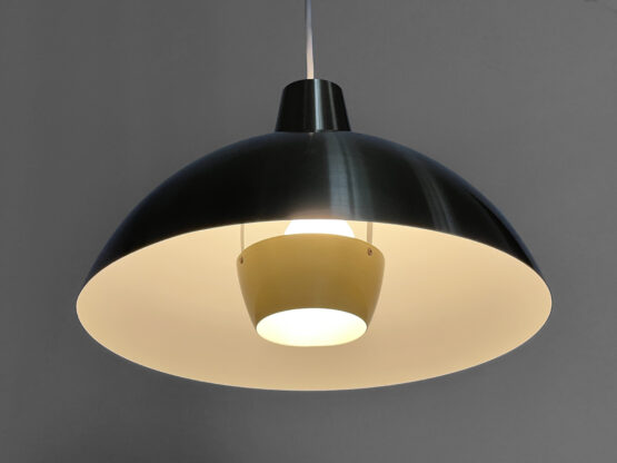 Golden aluminum pendant light by Lyfa. Denmark 1970s - Image 5