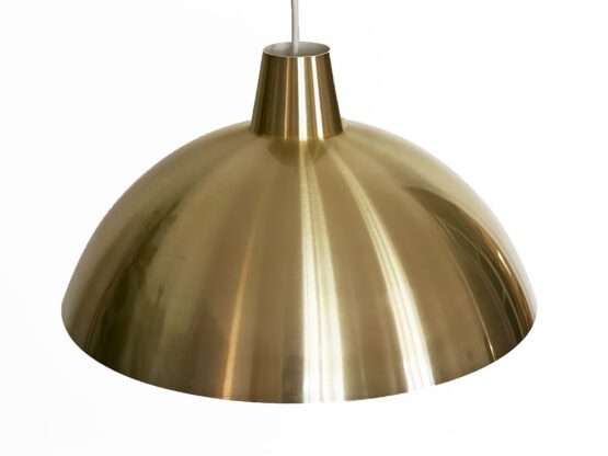 Golden aluminum pendant light by Lyfa. Denmark 1970s - Image 6