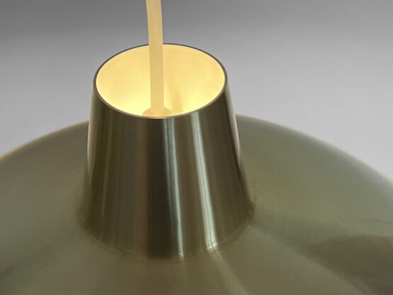 Golden aluminum pendant light by Lyfa. Denmark 1970s - Image 9